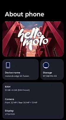 Motorola Edge 60 Fusion