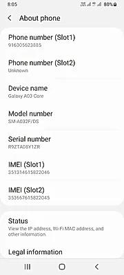 Samsung Galaxy A03 Core