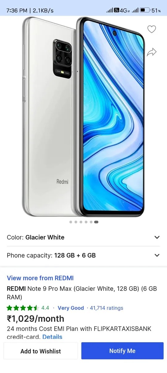 Xiaomi Redmi Note 9 Pro Max