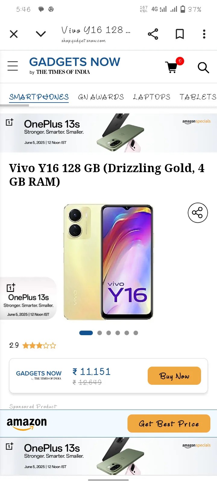 vivo Y16