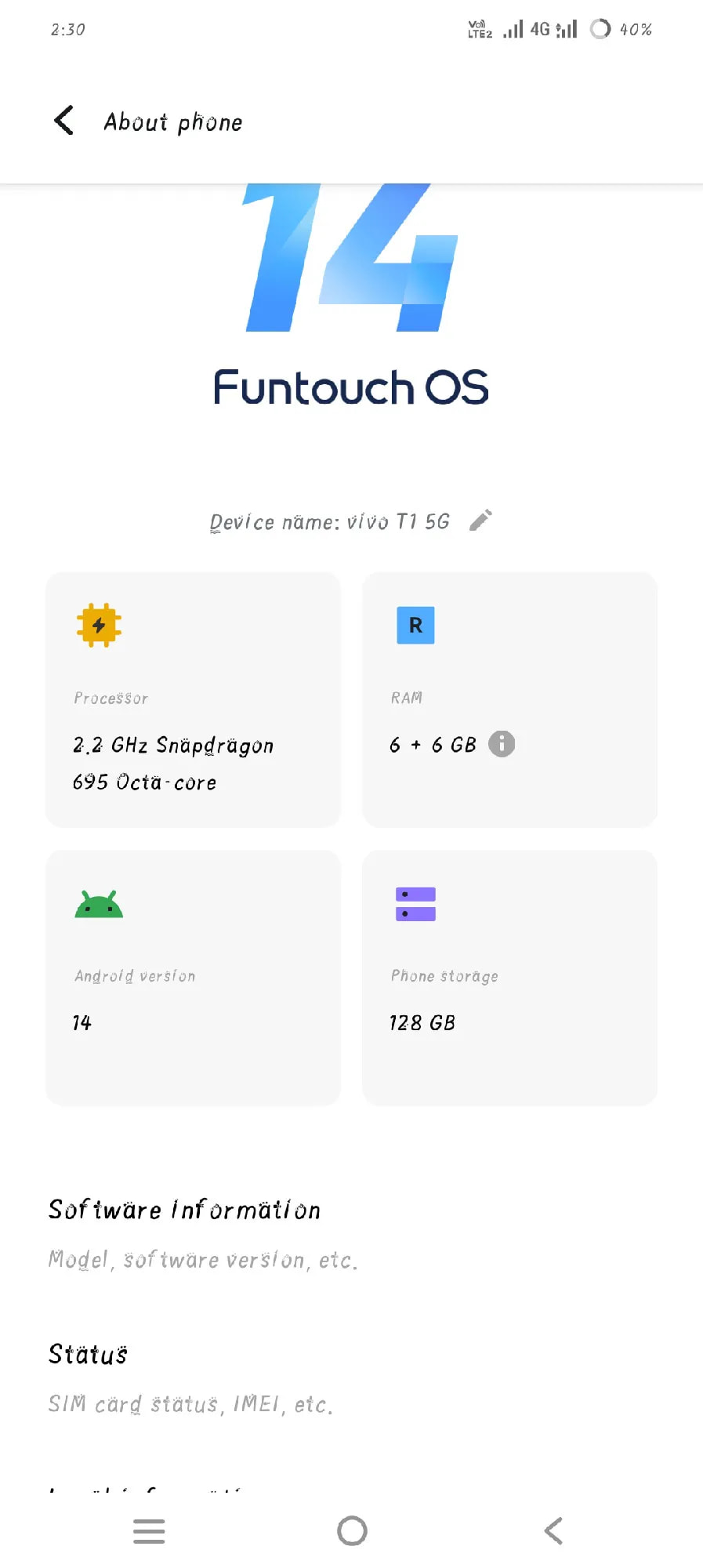 vivo T1 5G