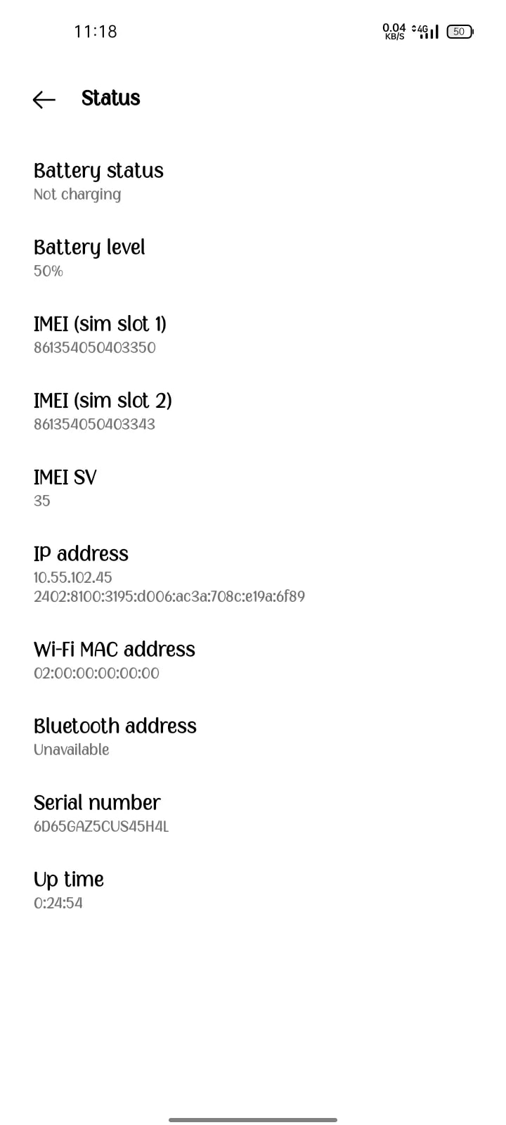 Oppo A54