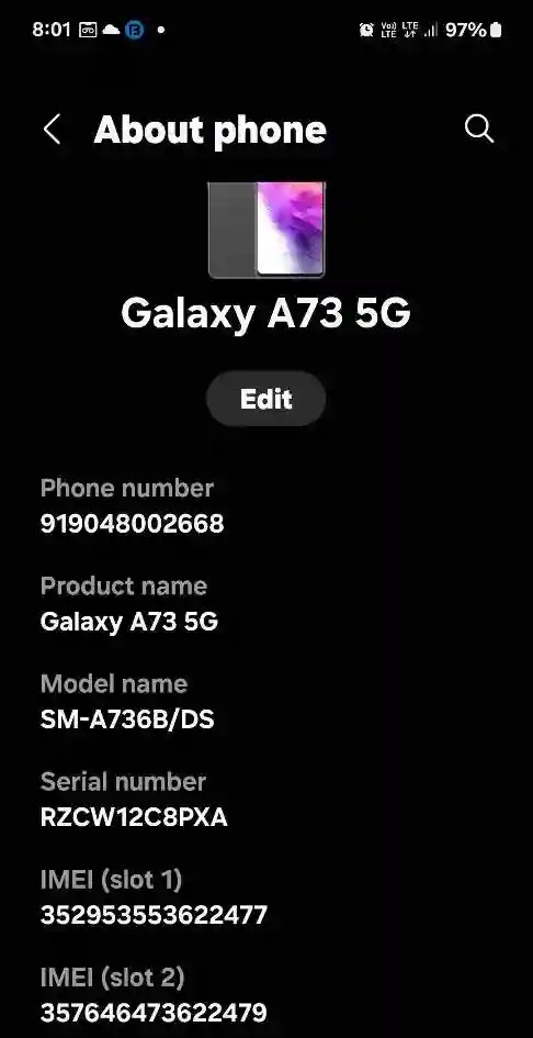Samsung Galaxy A73 5G