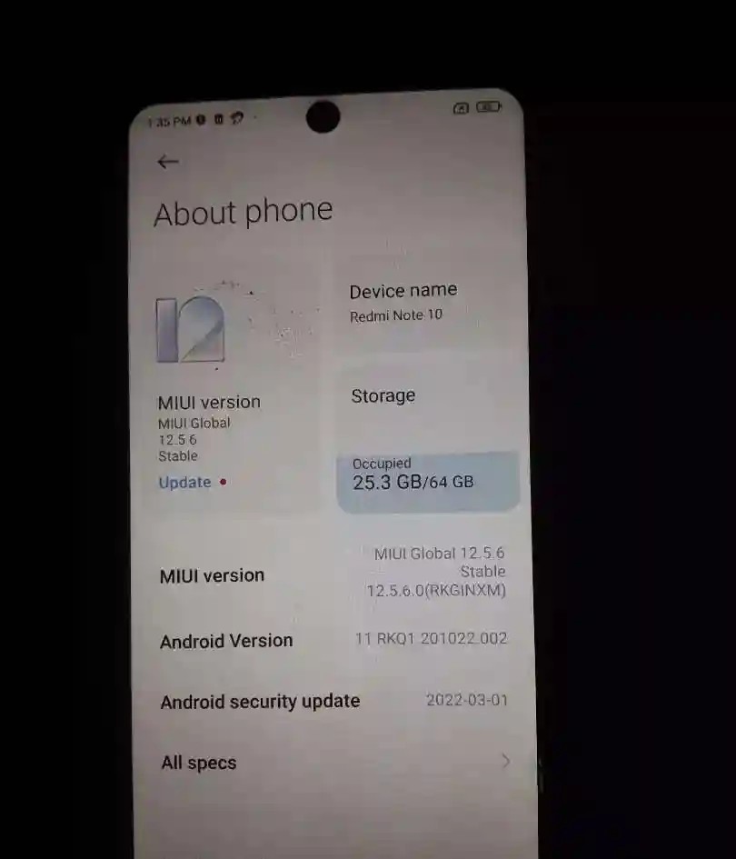 Xiaomi Redmi Note 10
