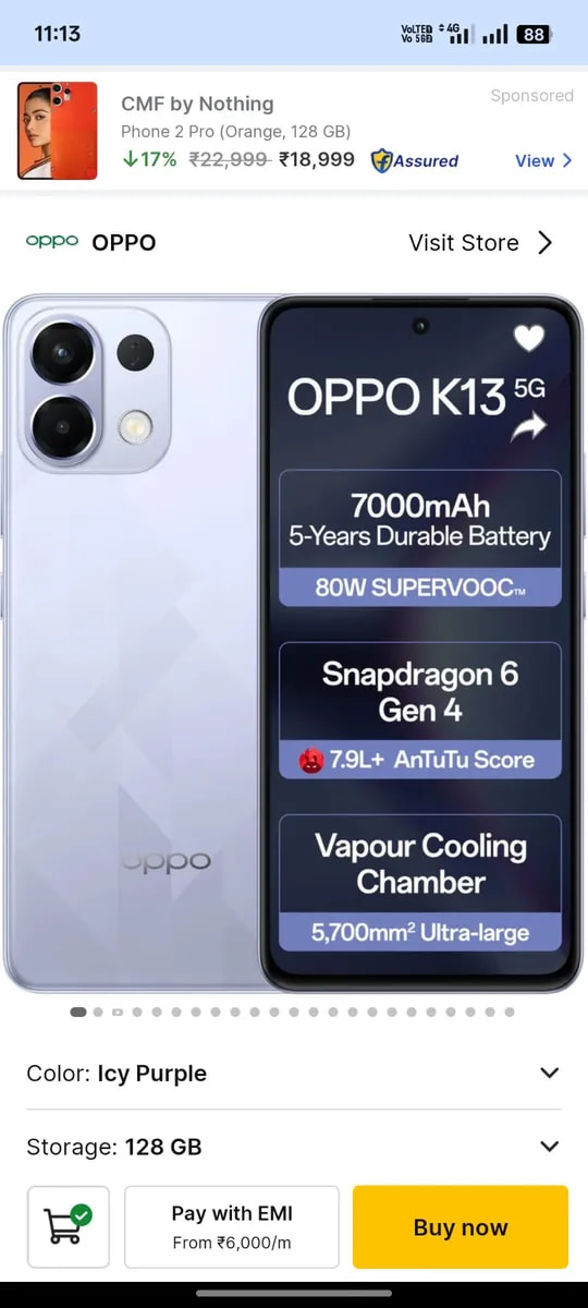 Oppo K13
