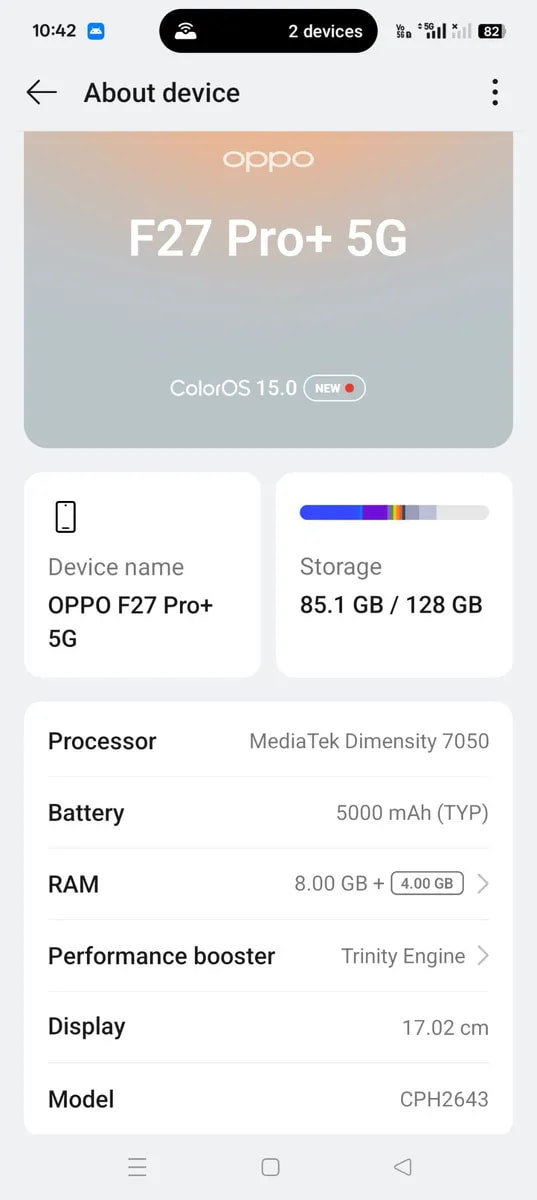 Oppo F27 Pro+