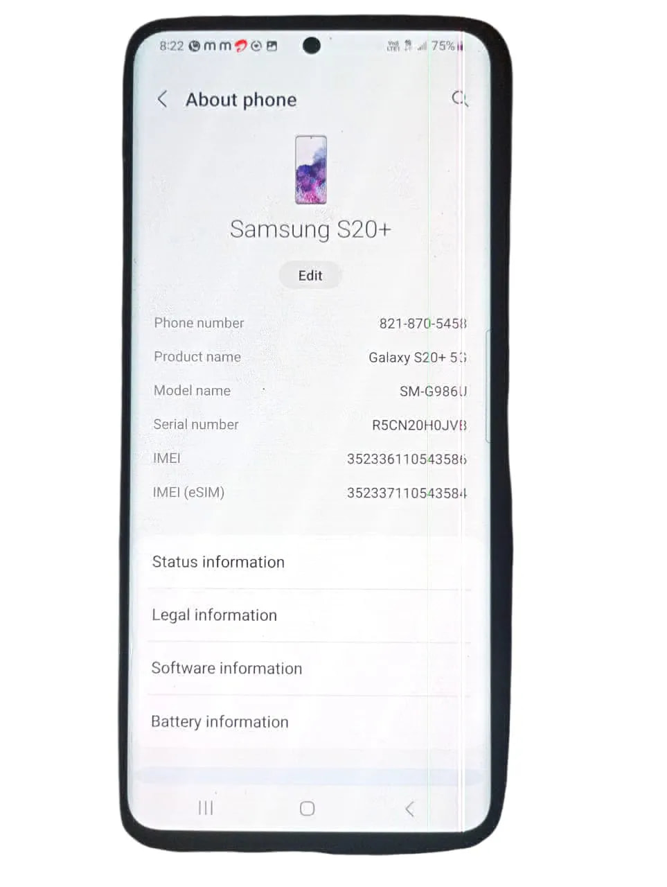 Samsung Galaxy S20+ 5G