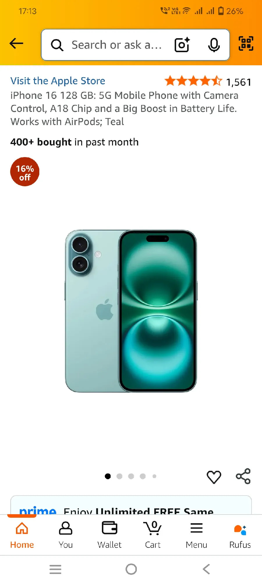 Apple iPhone 16