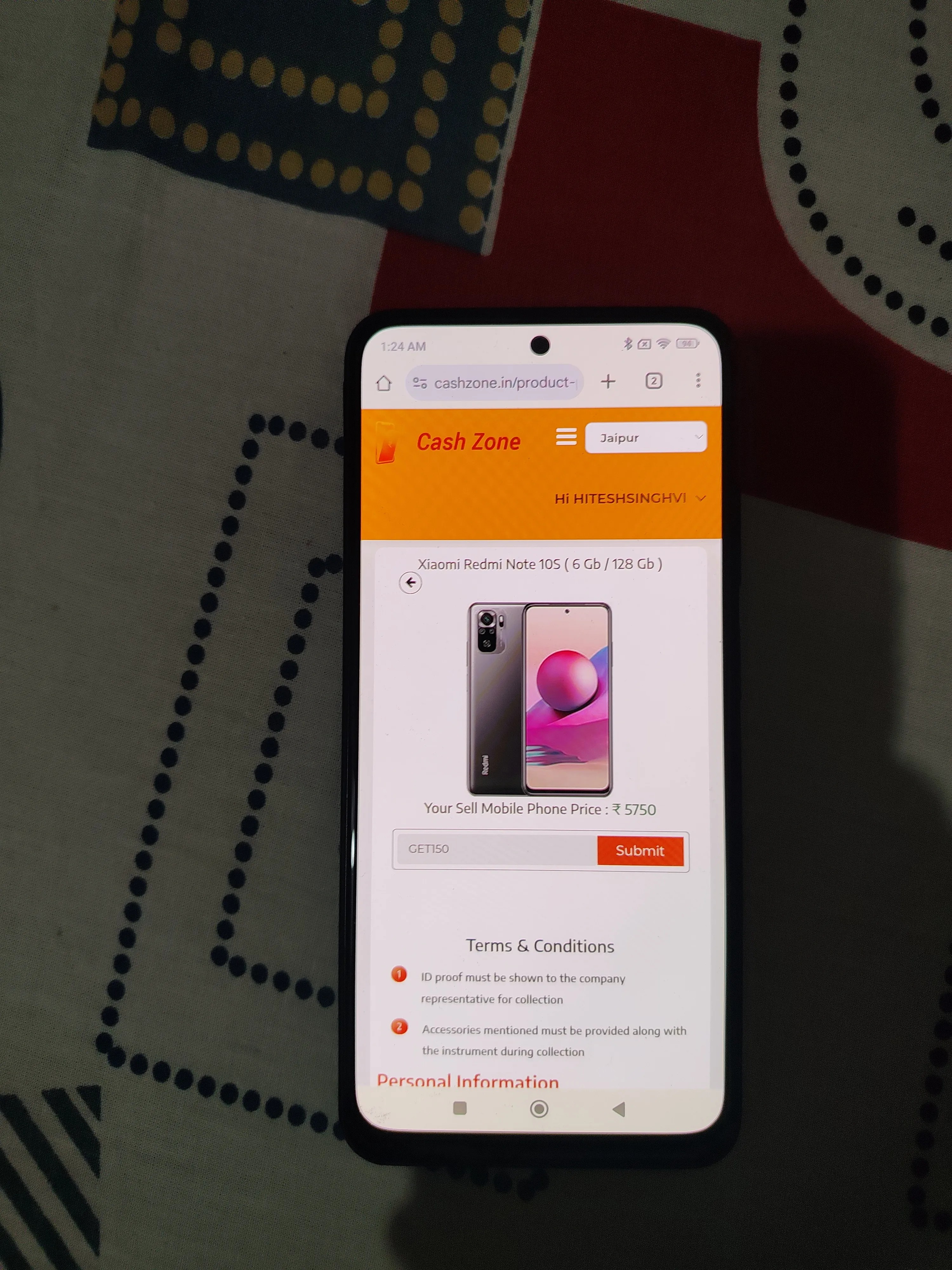 Xiaomi Redmi Note 10S