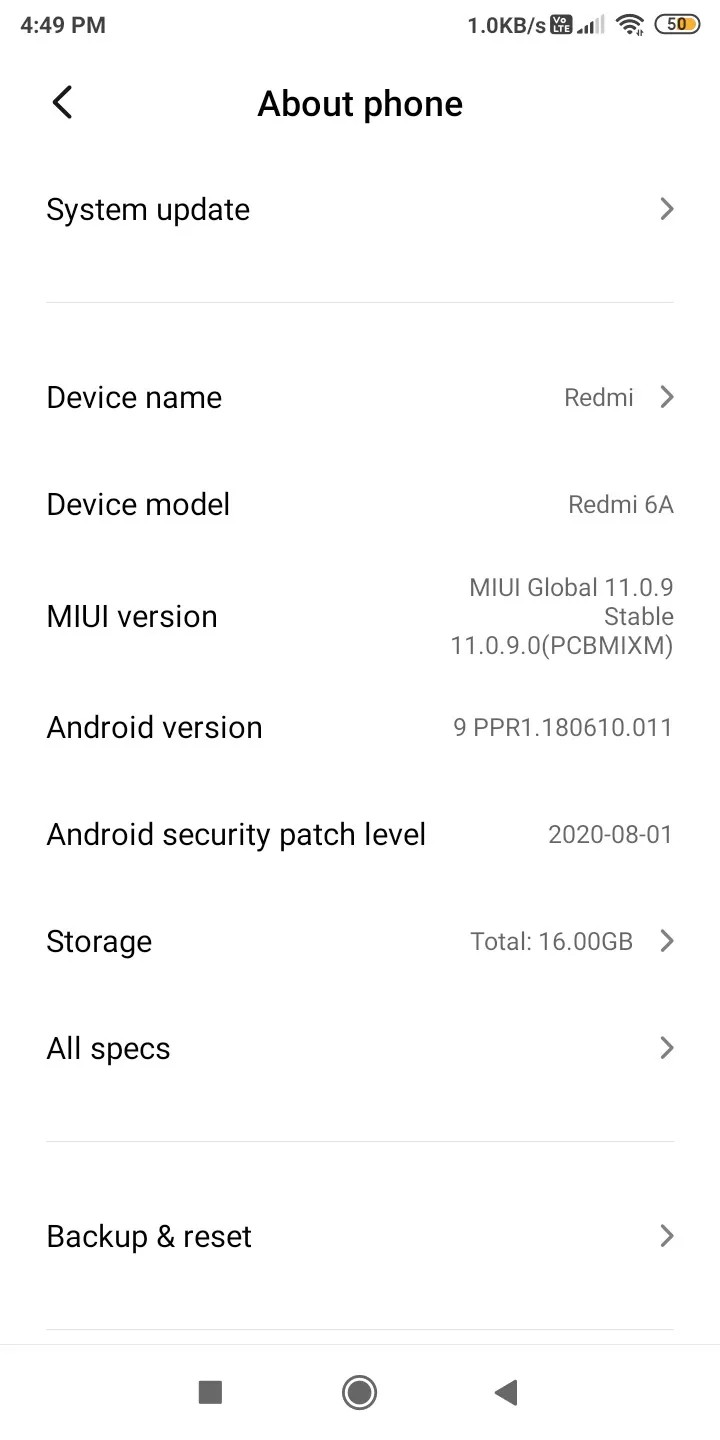 Xiaomi Redmi 6A