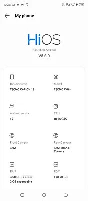 Tecno Camon 18T